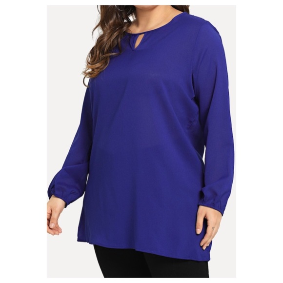 ➕Rounded neck long sleeve top - Picture 3 of 5